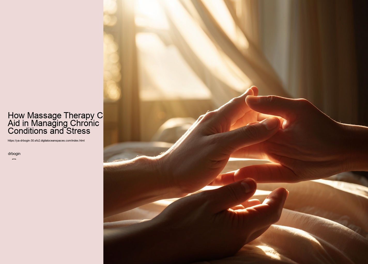 How Massage Therapy Can Aid in Managing Chronic Conditions and Stress